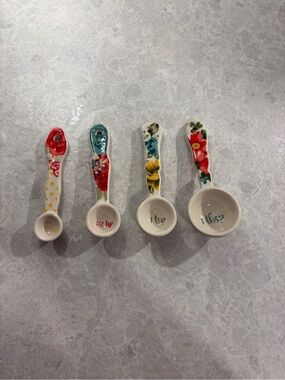 Pioneer Woman Floral Ceramic Measuring Spoon Set